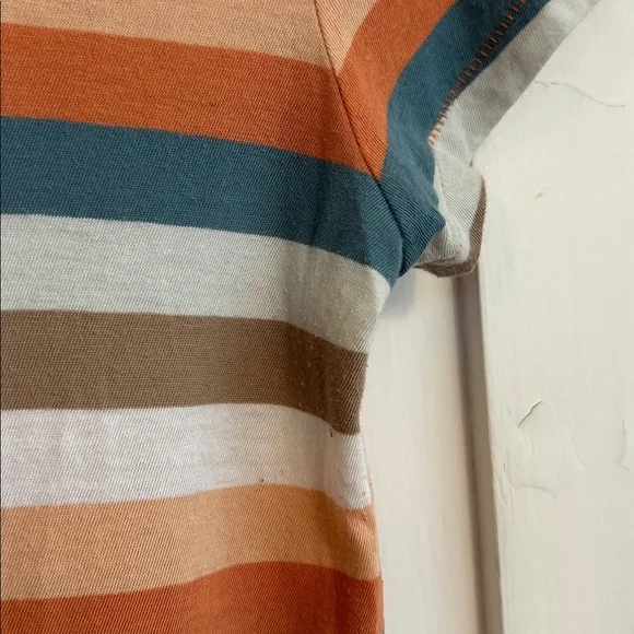 Madewell Embroidered Rainbow Striped Tee XXS - Picture 11 of 11